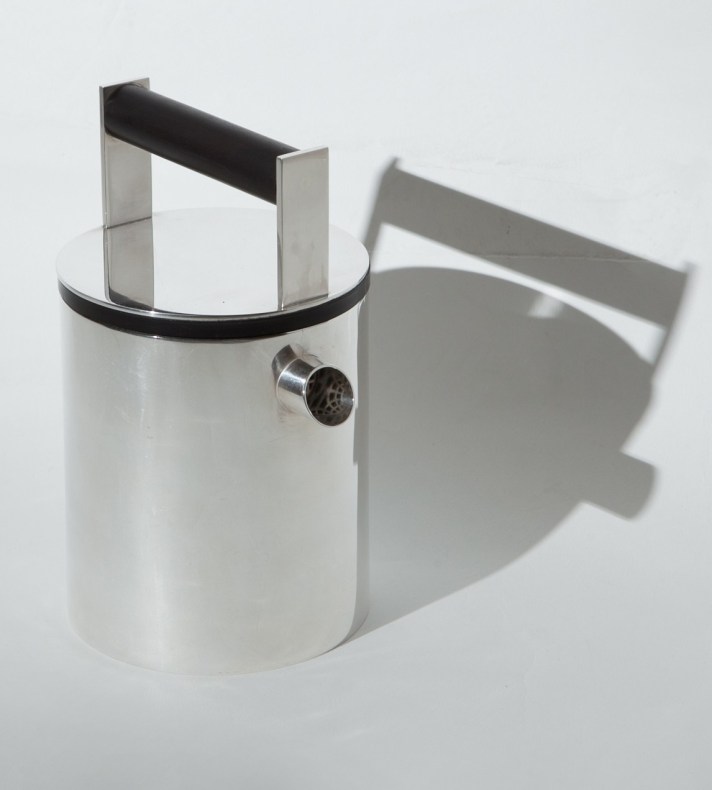 Commissioned bespoke handcrafted silver tea pot